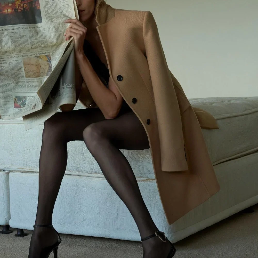 Zara Manteco Wool Blend Coat - Picture 6 of 11